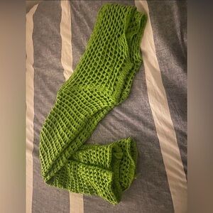 Crochet Cropped Knit Sweater, Y2K Flared Sleeve Solid Sweater